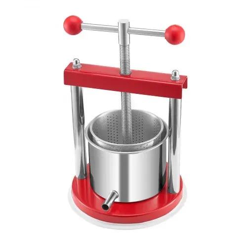 VEVOR Obstweinpresse Obstmühle Apfelmühle (1,65 L) mit 2 Edelstahlfässer, manueller Entsafter, Apfelweinpresse Saftpresse Apfelpresse Traubenpresse Olivenölpresse mit T-Griff für Küche – Bild 9