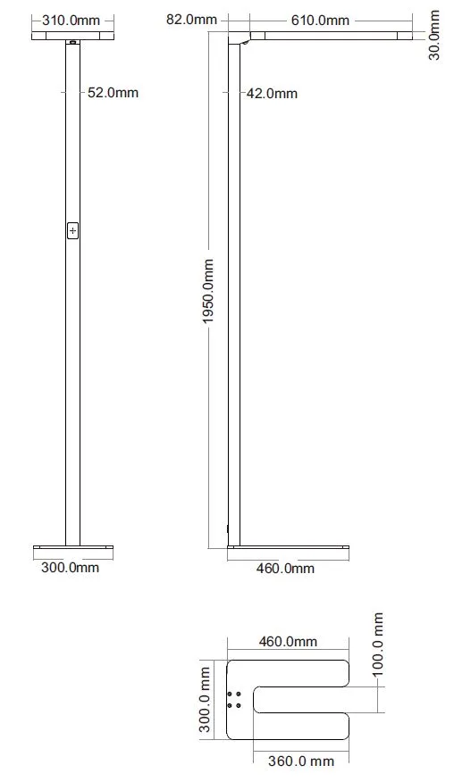Synergy 21 LED office line Stehlampe weiss, dimmbar – Bild 3