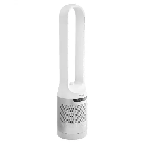 VEVOR Blattloser Turmventilator, 104cm Säulenventilator mit 12 Geschwindigkeiten Max. 4.5 m/s 4 Modi 8 Std. Timer, 65° Oszillierender Standventilator mit Fernbedienung für Schlafzimmer Büro, Weiß – Bild 8