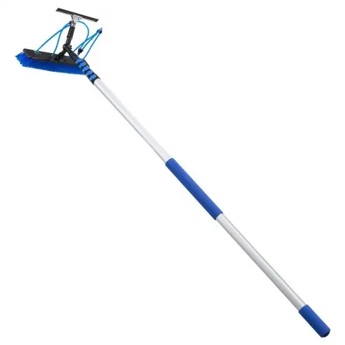 VEVOR 2-in-1 Teleskop Waschbürste für Solarpanel, Photovoltaik Reinigungsset mit 2-10m Alu-Teleskop 20m Wasseranschluss Abzieher & Seifenspender, Reinigungsbürste für Solaranlage Fenster Terrassendach – Bild 10