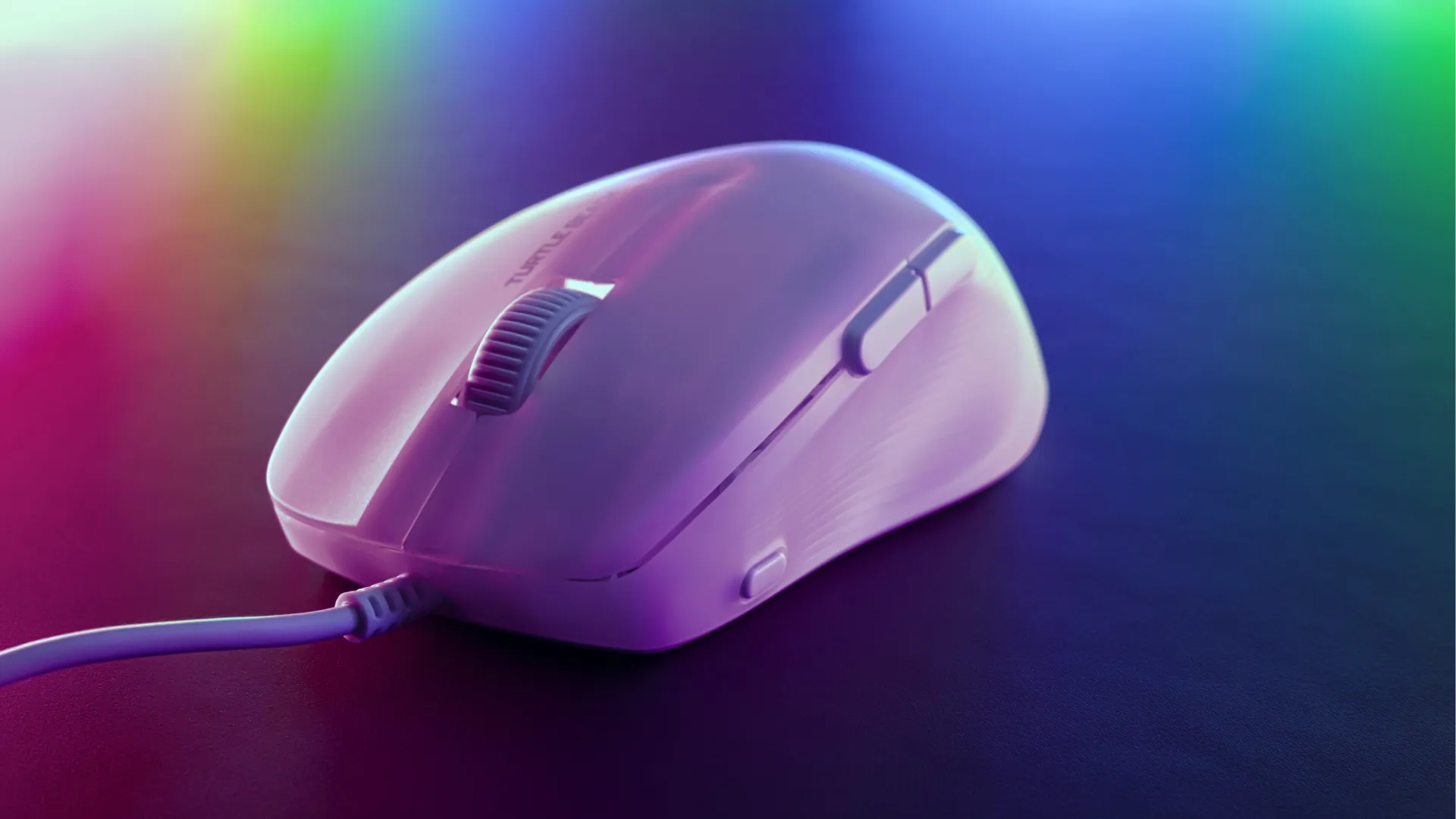 Turtle Beach Pure SEL – Ultraleichte, ergonomische RGB-Gaming-Maus, optischer 8K DPI-Sensor, mechanische Schalter, Vorspannsystem, reine PTFE-Gleitelemente, RGB-Beleuchtung Weiß – Bild 6