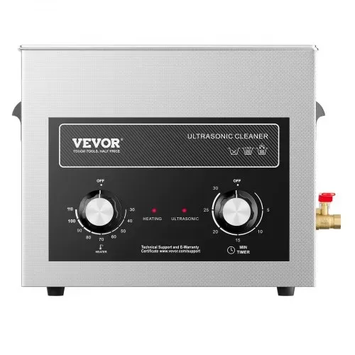 VEVOR 10 L Ultraschallreiniger mit Heiztimer & Korb, professionelle digitale Schallkavitationsmaschine, 240 W Reinigungsmaschine für Laborwerkzeuge Metallteile Vergaser Messing Autoteile Motorteile – Bild 10
