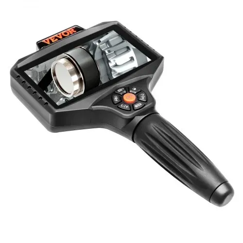 VEVOR Endoskopkamera Dreifachlinse 5" IPS-Bildschirm 854x480 Inspektionskamera 5m Kabel Rohrkamera 5000mAh Akku für 5-6Std. Kanalkamera IP67 Endoskop 180°Drehbar Automotoren Abwasserkanäle HVAC-Kanäle – Bild 9