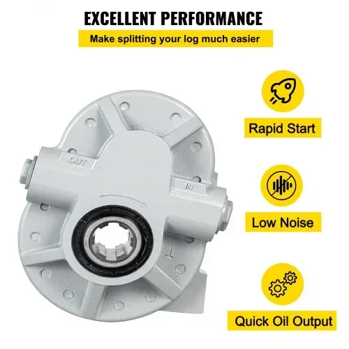 VEVOR Hydraulikpumpe 21,2 GPM Hydraulikmotor 540 U/min Holzspalter 2250 PSI Hydraulikspalter SAE 12 Auslassanschluss Hydraulikpumpe für Holzspalter für LKW-Heckklappenhebebühne, Scherenhebebühne, Kipp – Bild 5