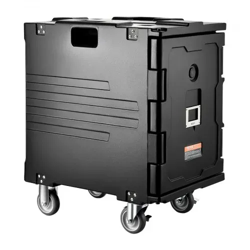 VEVOR Isolierter Speisenbehälterträger Warmhaltebox für Gastronomie 90 L, Speisenbehälter mit Schnalle, rollbarer Speisenbehälterträger, Lebensmitteltransportbox für Restaurant Kantine schwraz – Bild 10