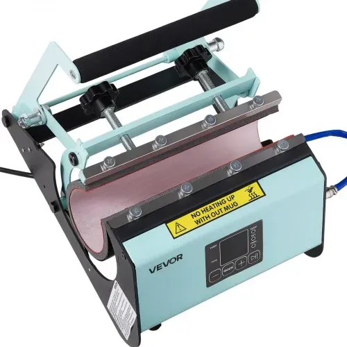 VEVOR Tassenpresse Becherdruckmaschine Mug Sublimationspresse 887ml Grün, inkl. Klebeband & Handschuhen Einfache Temperatur- & Zeiteinstellung für Sublimationsdruck auf Bechern & Tassen – Bild 10