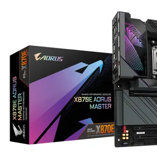 GIGABYTE X870E AORUS MASTER Mainboard – Unterstützt AMD Ryzen 9000 CPUs, 16+2+2 Phasen digitales VRM, bis zu 8600MHz DDR5 (OC), 3xPCIe 5.0 + 1xPCIe 4.0, Wi-Fi 7, 5GbE LAN, USB 4 GIGABYTE X870E AORUS MASTER Mainboard – Unterstützt AMD Ryzen 9000 CPUs, 16+2+2 Phasen digitales VRM, bis zu 8600MHz DDR5 (OC), 3xPCIe 5.0 + 1xPCIe 4.0, Wi-Fi 7, 5GbE LAN, USB 4