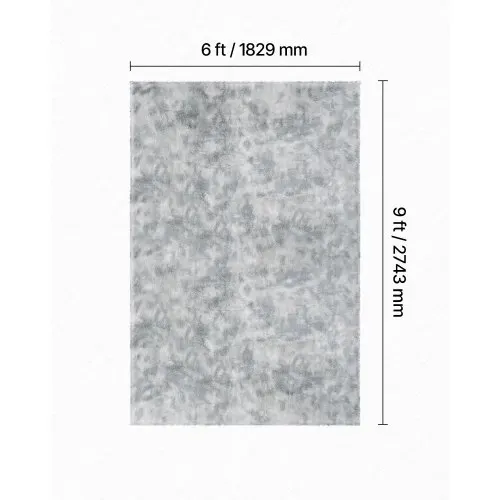 VEVOR Hochflor Teppich 2743x1829 mm, flauschiger Wohnzimmmerteppich mit dreilagigem Material, Bodenteppiche für Wohnzimmer, Schlafzimmer, Wintergarten, fusselfrei & weich, rutschfest, Grau-Mix – Bild 2