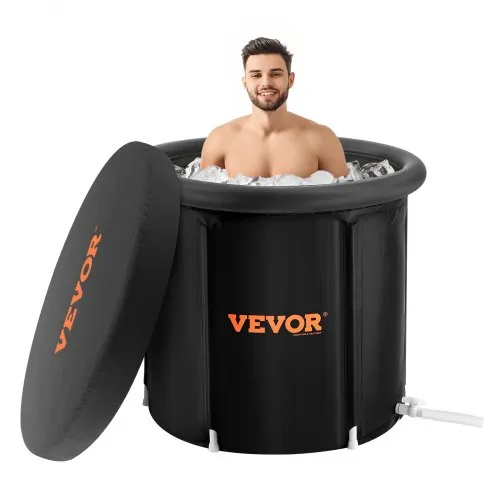 VEVOR Eisbadewanne, 85 cm langes Tauchbecken für Kaltwassertherapie für Sportler, tragbares Outdoor-Eisfass-Tauchbecken zur Erholung, 398 L aufblasbare Faltbadewanne mit Abdeckung für Erwachsene VEVOR Eisbadewanne, 85 cm langes Tauchbecken für Kaltwassertherapie für Sportler, tragbares Outdoor-Eisfass-Tauchbecken zur Erholung, 398 L aufblasbare Faltbadewanne mit Abdeckung für Erwachsene