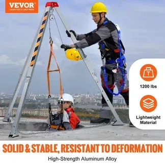 VEVOR Stativ-Set 544,31kg Winde Stativ mit 2,1 m Beinen und 30 m Kabel Rettungsstativ für beengte Räume 10 m Absturzsicherung Auffanggurt Aufbewahrungstasche für herkömmliche beengte Räume VEVOR Stativ-Set 544,31kg Winde Stativ mit 2,1 m Beinen und 30 m Kabel Rettungsstativ für beengte Räume 10 m Absturzsicherung Auffanggurt Aufbewahrungstasche für herkömmliche beengte Räume