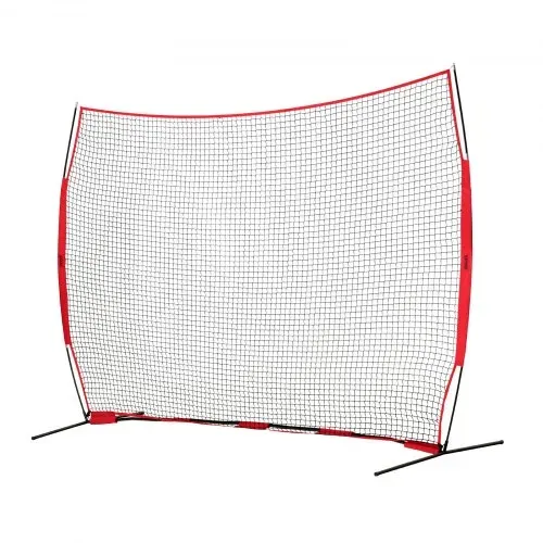 VEVOR Barrikaden-Backstop-Netz, 393 x 140 x 275 cm Ballsport-Absperrnetz, Tragbare Übungsausrüstung mit Tragetasche, Schutzschirm für Baseball-, Softball-, Lacrosse-, Fußball- und Hockeytraining – Bild 9