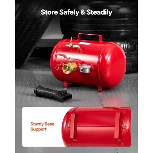 VEVOR Luftreifen Perlensitzer Luftreifenperlen Sitzer 18,9 L Reifenwulst Blaster Werkzeug, 0,6–0,8 MPa Betriebsdruck, Luftauslöser-Sitzpumpe für Pickup Truck ATV Jeep Rasentraktor Wohnmobil Rot – Bild 5