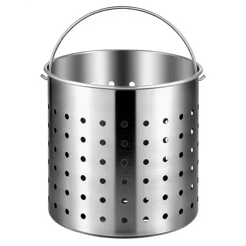VEVOR Kochtopf 39,7 L Edelstahl, 350 x 410 mm Großvolumiger Suppentopf mit Sieb, als Spargeltopf Soßentopf Geeignet, Praktischer Küchentopf Große Zutaten – Bild 10