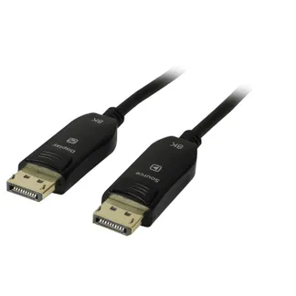 Kabel Video DisplayPort 2.0, ST/ST, 20m, AOC(Aktives Optisches Kabel), UHD 8K*4K 7680×4320@60Hz, Synergy 21, Kabel Video DisplayPort 2.0, ST/ST, 20m, AOC(Aktives Optisches Kabel), UHD 8K*4K 7680×4320@60Hz, Synergy 21,