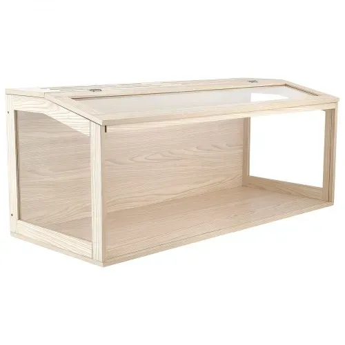 VEVOR Hamsterkäfig Nagerkäfig Nagarium Hamstergehege Holz 1220x510x510mm, 270°-Sichtfenster Nagersicher mit Deckel Belüftung für Goldhamster Zwerghamster Meerschweinchen Rennmäuse – Bild 10