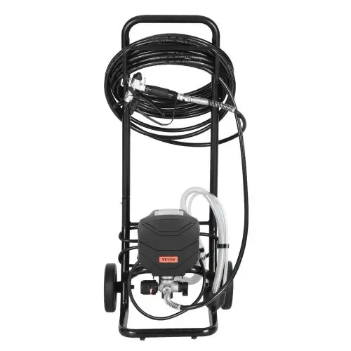 VEVOR Airless-Farbspritzgerät Sprühgerät mit Standfuß 640 W 3000 psi, Farbsprühsystem mit Reinigungsbürste & Schlauch & Verlängerungsstange & Düsen, Farbsprühgerät für Wohnungen, Gebäude – Bild 10