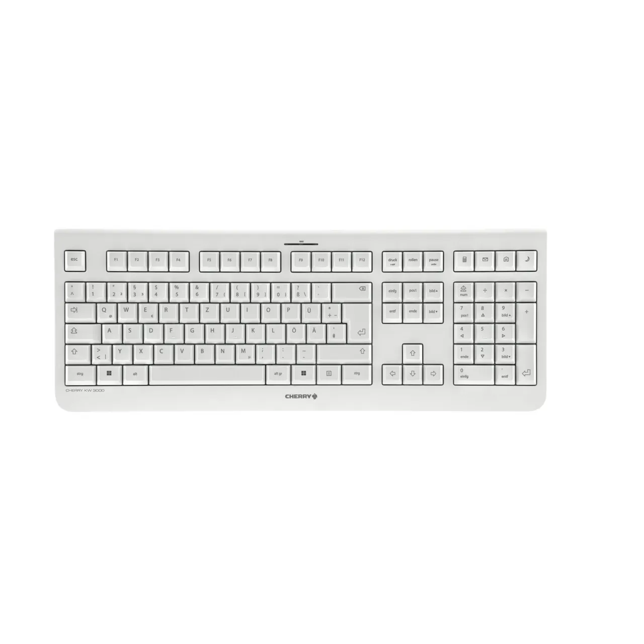 CHERRY KW 3000 Tastatur Universal RF Wireless QWERTZ Deutsch Weiß CHERRY KW 3000 Tastatur Universal RF Wireless QWERTZ Deutsch Weiß