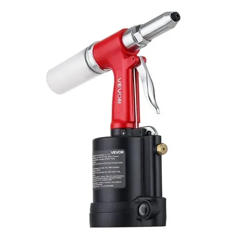 VEVOR Druckluft Nietmutternzange Set mit Nasenstücken 2,4/3,2/4,0/4,8/6,4mm, Pneumatische Blindnietzange Set für Automobil Industrie Heimwerkerprojekt, 1780kg Zugkraft, Max. 16mm Hub, 360° Nietengriff – Bild 10