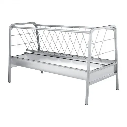 VEVOR Heuraufe, 2-in-1-Getreide- & Heufuttertrog, 352 L Fassungsvermögen, 147 cm Weidefütterung für Ziegen mit Futtertrog, Heufutterautomat aus Stahl für Schafställe, Bauernhöfe & Pferdeboxen – Bild 8