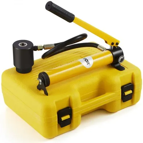 VEVOR Hydraulisches Lochstanzer-Set Knockout-Lochtreiber-Kit 10t, Handpumpe Stahl Lochwerkzeug mit 6 Stanzformen Stanzen 12,7, 19,05, 25,4, 31,75, 38,1, 50,8mm, Zylinder Lochstanze Hydraulikpumpe – Bild 8