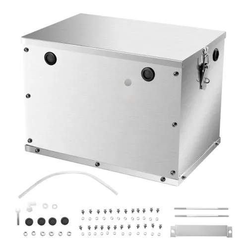 VEVOR Batteriekasten, Gruppe 24/31, Batteriebox für Schiffsbatterien mit Griffen & Kabellöchern mit Gummitülle, Gehäuse aus Aluminiumlegierung, geeignet für Offroad-Rennwagen & LKWs VEVOR Batteriekasten, Gruppe 24/31, Batteriebox für Schiffsbatterien mit Griffen & Kabellöchern mit Gummitülle, Gehäuse aus Aluminiumlegierung, geeignet für Offroad-Rennwagen & LKWs