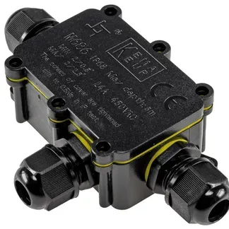 Kabelverbinderbox, 3 Anschlüsse,450V/24V IP68, Ø 6-11mm für Erdkabel, wasserdicht Kabelverbinderbox, 3 Anschlüsse,450V/24V IP68, Ø 6-11mm für Erdkabel, wasserdicht