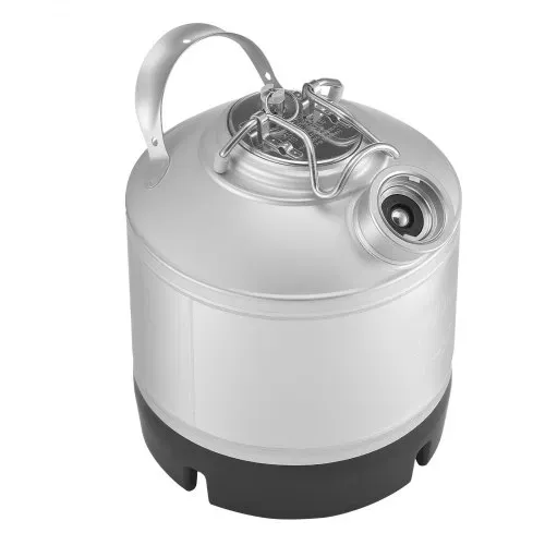 VEVOR Reinigungsfass Reinigungsbehälter, 6,5 L Bierleitungsreinigungsgerät mit D-Kupplungsanschluss & Gummibasis, Bierleitungsreiniger zur Bierleitungsreinigung, 304 Edelstahl Reinigungsgerät – Bild 10