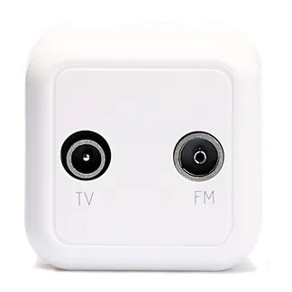 Antennendose McPower “Finery“ für TV, Radio und Sat, AP, weiß Antennendose McPower “Finery“ für TV, Radio und Sat, AP, weiß