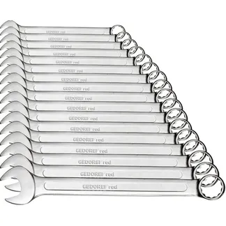 Red Ring-Maulschlüssel-Satz, 17-teilig, Schraubenschlüssel Red Ring-Maulschlüssel-Satz, 17-teilig, Schraubenschlüssel