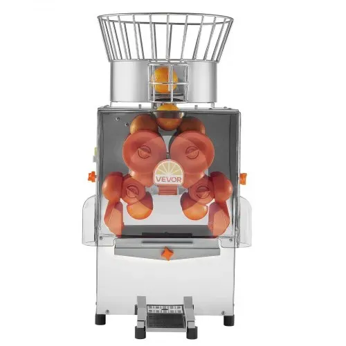 VEVOR Gewerbliche Orangenpresse Edelstahl Zitruspresse 120 W PC-Abdeckung, Saftpresse für bis zu 20 Orangen pro Minute, Entsafter für Zitronen Zitrusfrüchte Granatäpfel mit 2 Schalenbehältern – Bild 9