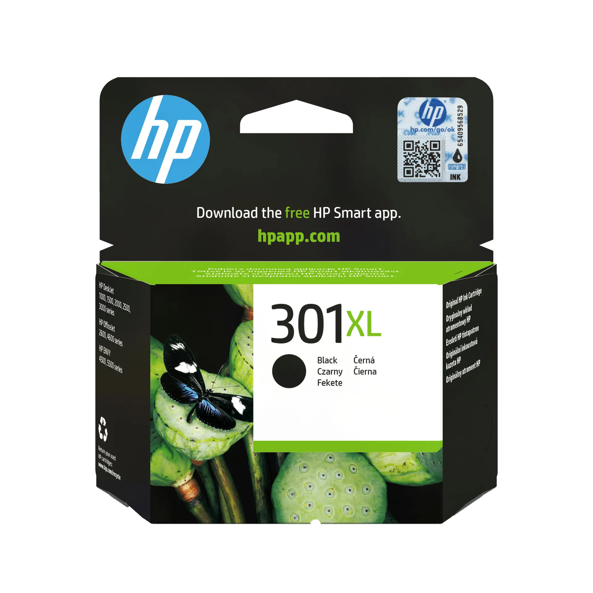 HP 301XL Schwarz Original Druckerpatrone mit hoher Reichweite HP 301XL Schwarz Original Druckerpatrone mit hoher Reichweite