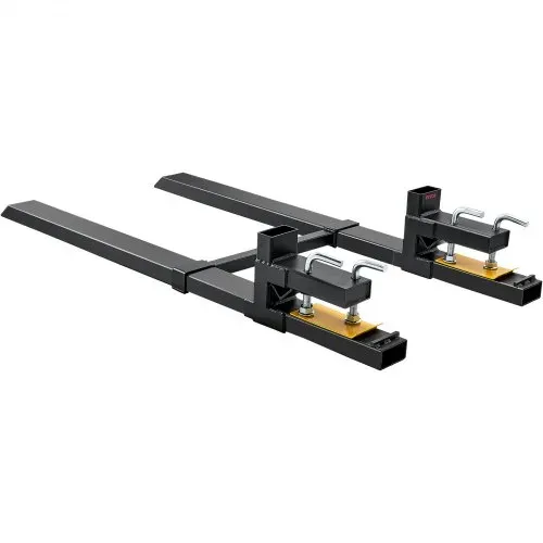 VEVOR Palettengabel 1490x100x230mm Gabelträger 1814kg Tragfähigkeit Gabelzinken 149cm Gesamtlänge mit 109,2cm-Gabelblatt Gabelstapler 495-915mm Einstellbar Gabelstaplerzinken Frontlader Palettenrahmen – Bild 9