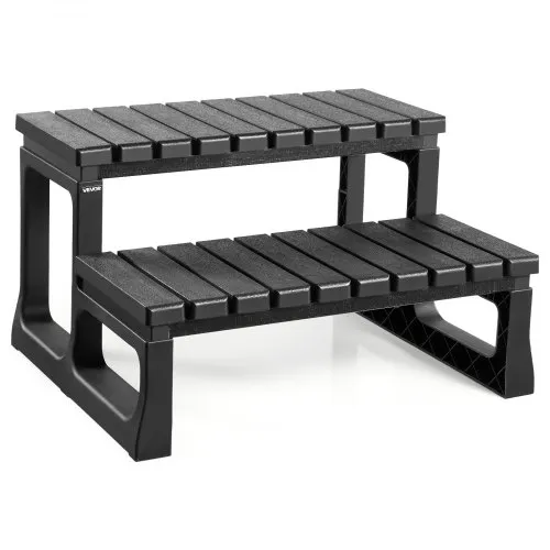 VEVOR Badewannenstufe Pooltreppe 2-stufige Außentreppe, 599,44 mm breite PP-Leiter für oberirdische/aufblasbare Pools mit 145,15 kg Tragkraft, vielseitig einsetzbar für Veranda Terrasse Wohnmobile VEVOR Badewannenstufe Pooltreppe 2-stufige Außentreppe, 599,44 mm breite PP-Leiter für oberirdische/aufblasbare Pools mit 145,15 kg Tragkraft, vielseitig einsetzbar für Veranda Terrasse Wohnmobile