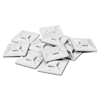 Kabelsockel McPower für Kabelbinder 40x40mm, selbstklebend, 10er-Pack Kabelsockel McPower für Kabelbinder 40x40mm, selbstklebend, 10er-Pack