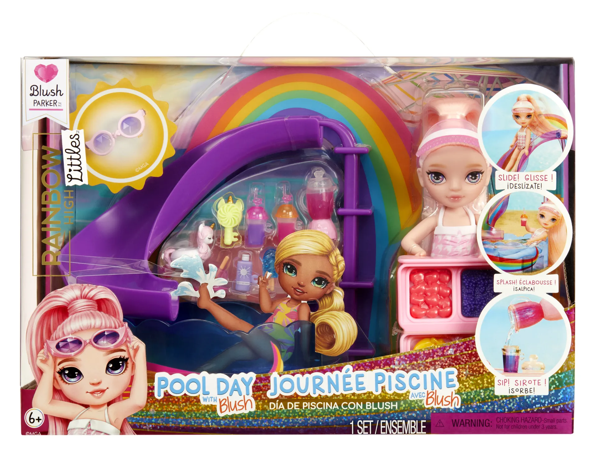 Rainbow High Little Pool Day with Blush Playset – Bild 2