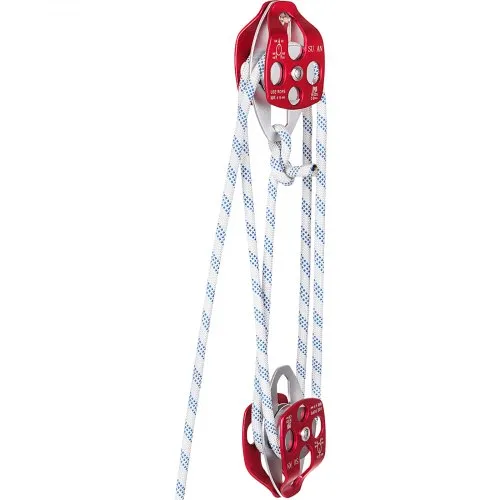 VEVOR Twin Sheave Block and Tackle 3492,66kg Pulley 457,2cm 1,27cm Double Braid Rope VEVOR Twin Sheave Block and Tackle 3492,66kg Pulley 457,2cm 1,27cm Double Braid Rope