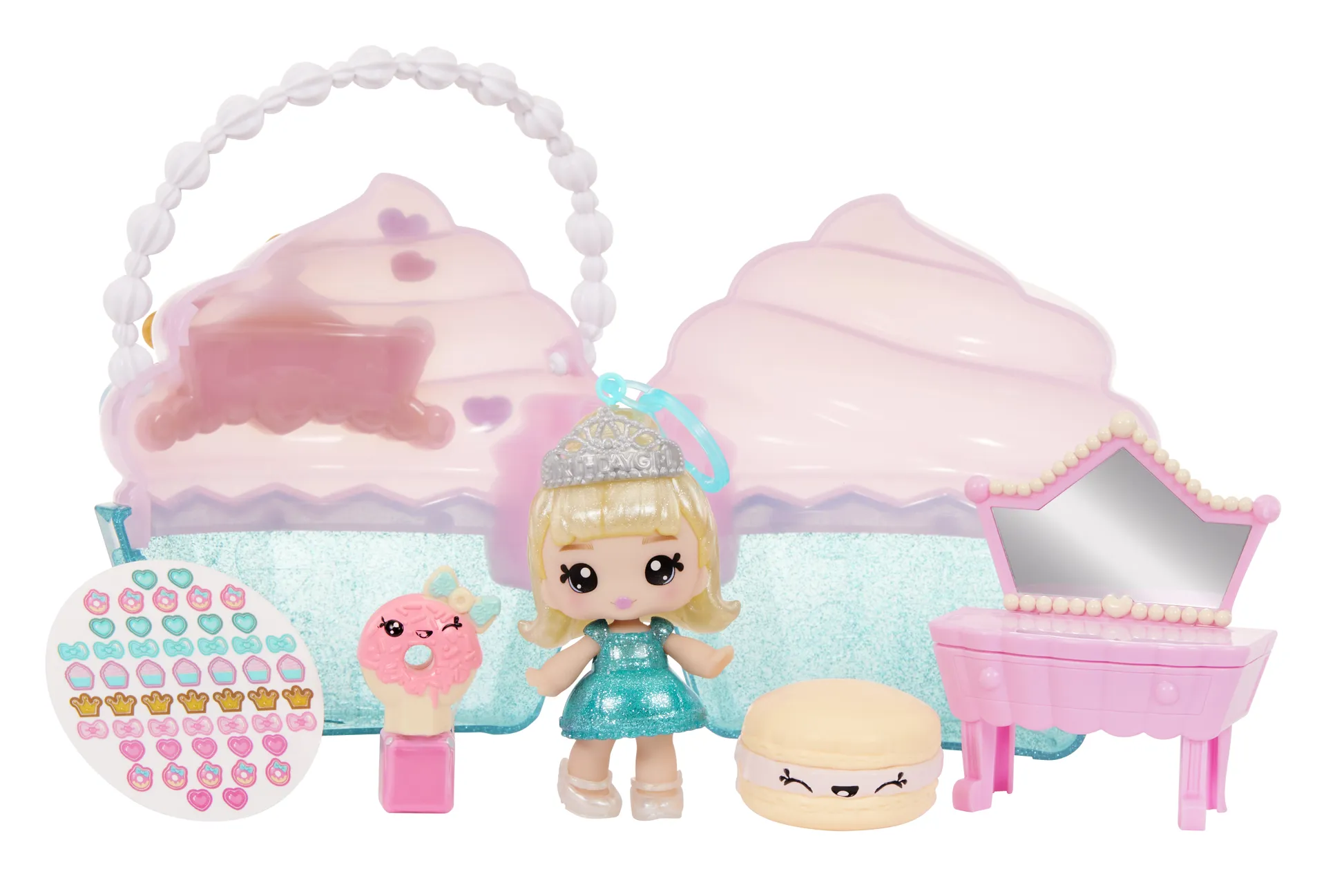MGA Entertainment Yummiland Beauty Bag Playset + Lip Gloss Doll – Cupcake Beauty Bag MGA Entertainment Yummiland Beauty Bag Playset + Lip Gloss Doll – Cupcake Beauty Bag