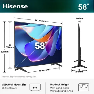 Hisense 58 “ A6S | UHD Smart TV 4K 60 Hz Hisense 58 “ A6S | UHD Smart TV 4K 60 Hz