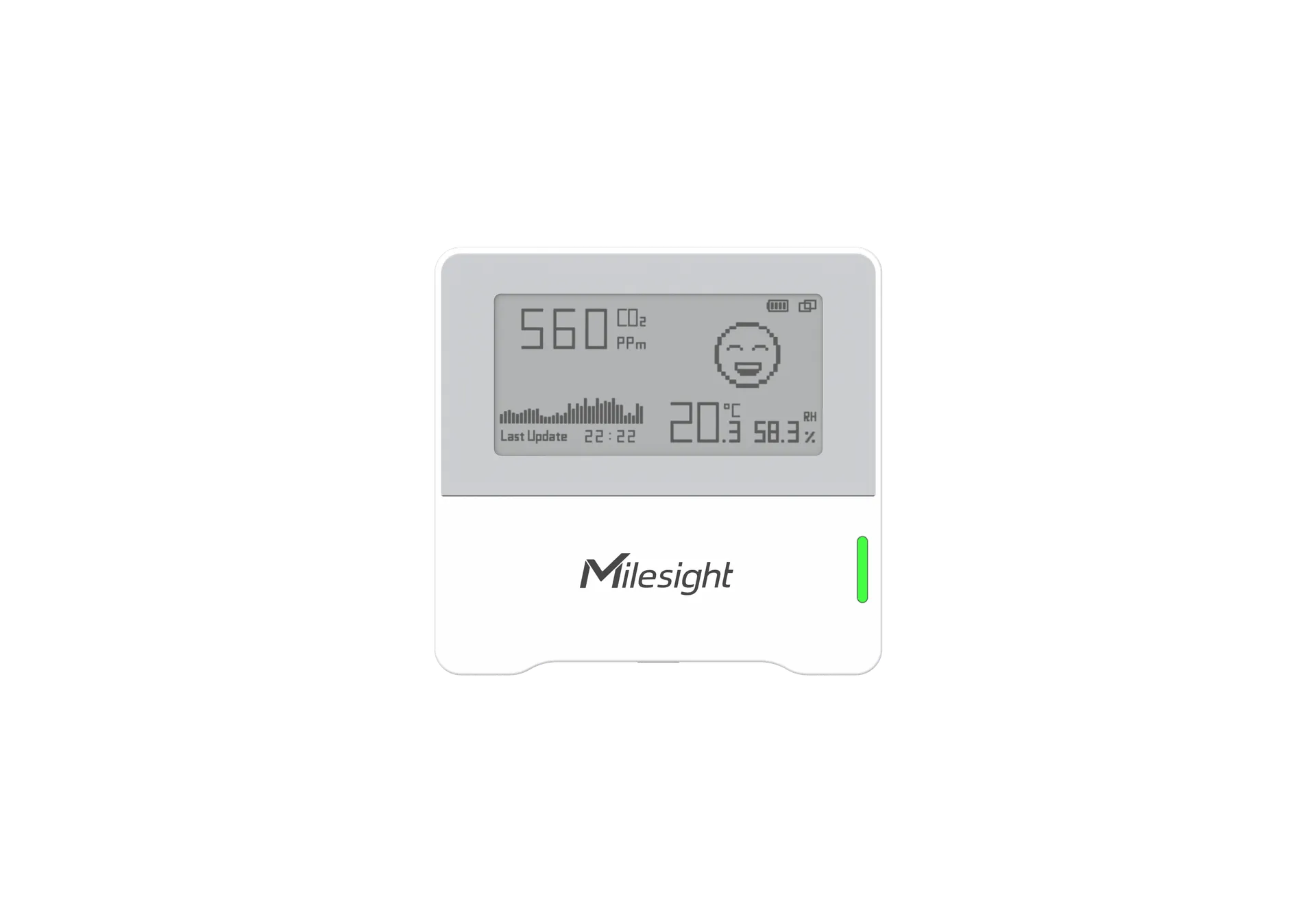 Milesight IoT Indoor Ambience Monitoring Sensor, AM103-868M LoRaWAN / Temp. / Humidity / CO2 / E-Ink Display – Bild 5