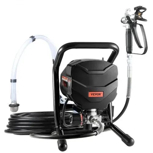 VEVOR Airless-Farbspritzgerät mit Ständer 650 W hocheffizientes Airless Spritzgerät 3000 PSI elektrische Farbspritzmaschine, Verlängerungsstange und Reinigungssets für Außenmöbel Zäune – Bild 10