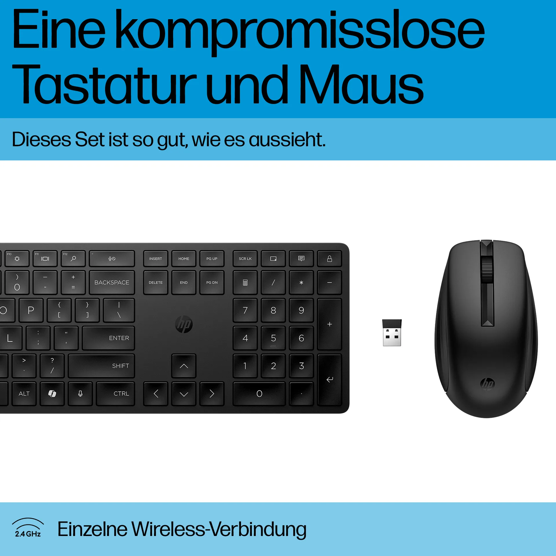 HP 655 Wireless-Tastatur und -Maus HP 655 Wireless-Tastatur und -Maus