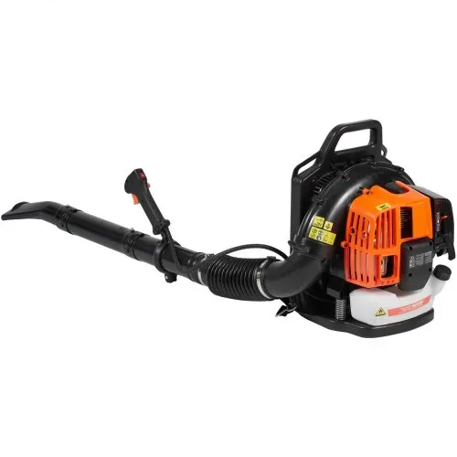 VEVOR Laubbläser als Rucksack, 63 CC 2-Takt Benzin-Laubbläser mit 1,89 l Kraftstofftank, 1110 CFM Luftvolumen, 220 MPH Geschwindigkeit, ideal für Rasenpflege, Laubreinigung und Schneeräumung – Bild 9