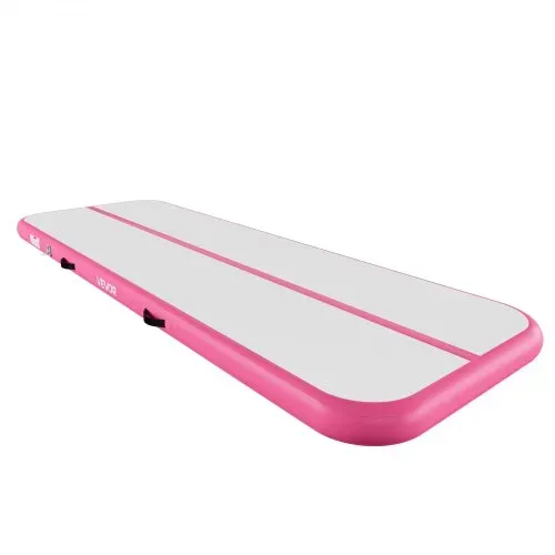 VEVOR Aufblasbares Turnmatten Set 3 x 1 m Gymnastikmatte mit Turnrolle Rosa, für Fitnessstudio Outdoor und Yoga, 3,2 psi, Verstärkte Nähte, Griffe, mit 600-W-Elektroluftpumpe und Aufbewahrungstasche – Bild 10