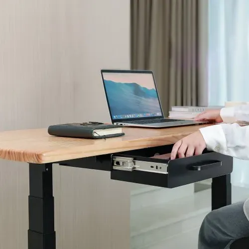 VEVOR Untertisch Schublade 385x230x76 mm, Unterbau Schreibtisch, versteckter Schreibtisch-Aufbewahrungs-Organizer, Bleistiftschublade unter dem Tisch für Sitz-Steh-Arbeitsplätze im Büro und zu Hause – Bild 7