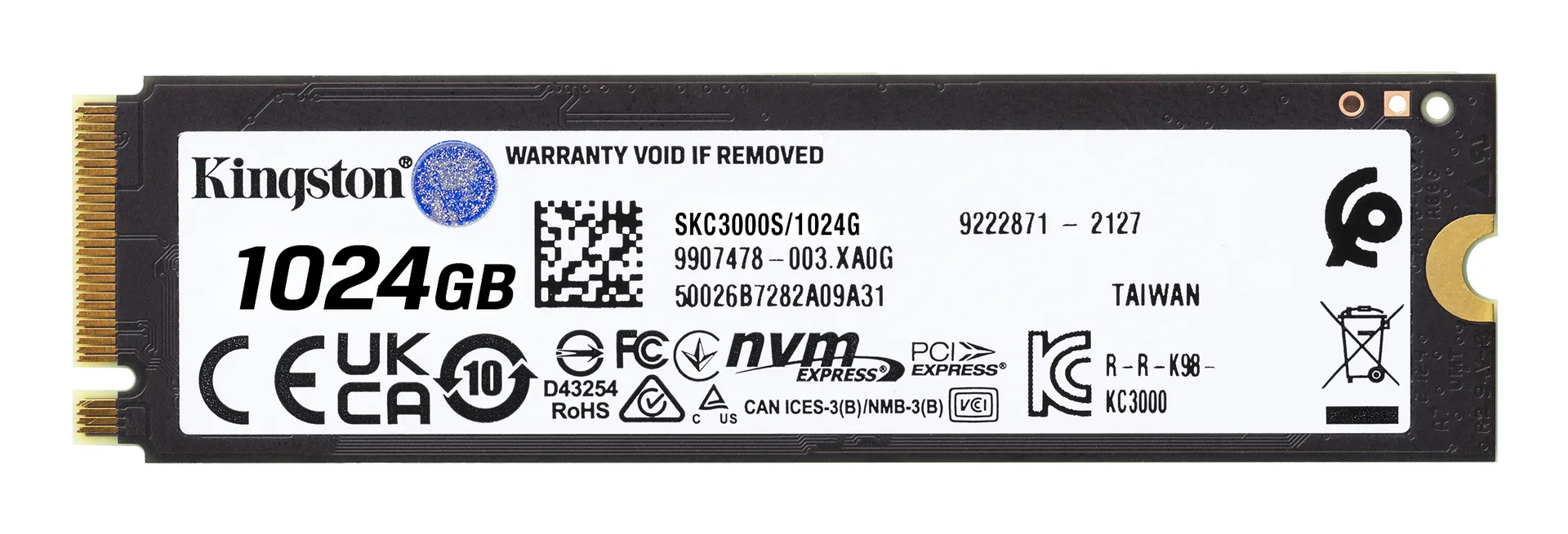Kingston Technology 1024G KC3000 M.2 2280 NVMe SSD – Bild 2