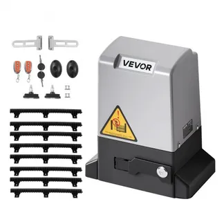 VEVOR Schiebetorantrieb, 280 W elektrischer Toröffner für Türen bis zu 25 m & 600 kg, Rolltormotor mit Nylon-Zahnstange, Infrarotsensor & 2 Fernbedienungen, Öffnungssystem für Einfahrtstore VEVOR Schiebetorantrieb, 280 W elektrischer Toröffner für Türen bis zu 25 m & 600 kg, Rolltormotor mit Nylon-Zahnstange, Infrarotsensor & 2 Fernbedienungen, Öffnungssystem für Einfahrtstore