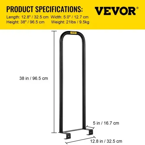 VEVOR Dolly-Konverter, 33 cm Breite x 97 cm Höhe, Stahl-Konverterarme, 137 kg Kapazität, Transportwagen, Panel-Dolly-Handhabungsausrüstung – Bild 6