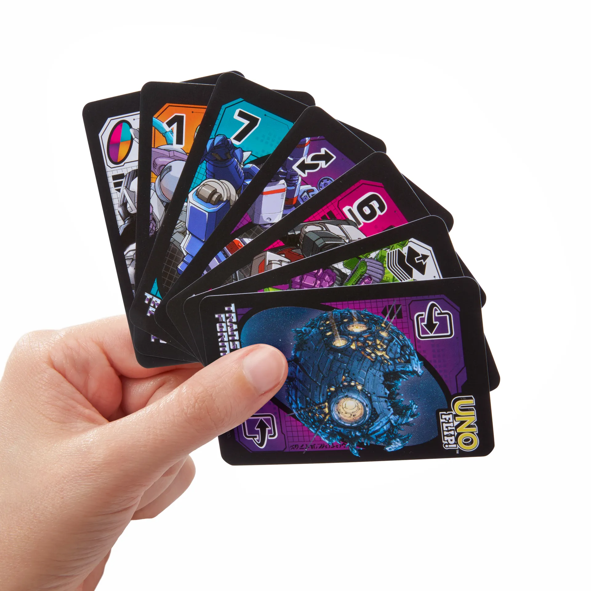 Games UNO Flip Transformers Kartenspiel für Kinder und Familienabende – Bild 2