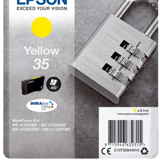 Epson Padlock Singlepack Yellow 35 DURABrite Ultra Ink Epson Padlock Singlepack Yellow 35 DURABrite Ultra Ink