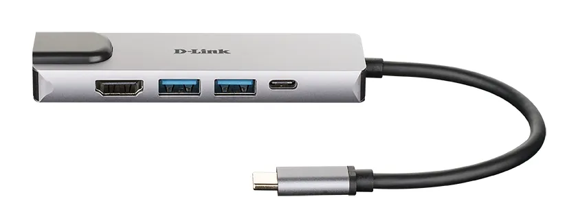 D-Link DUB-M520 laptop-dockingstation & portreplikator Kabelgebunden Thunderbolt 3 Aluminium – Bild 2